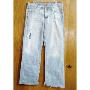 Vintage BKE Jeans 34 Regular Denim TYLER Straight Distressed Holes Y2K Thrashed